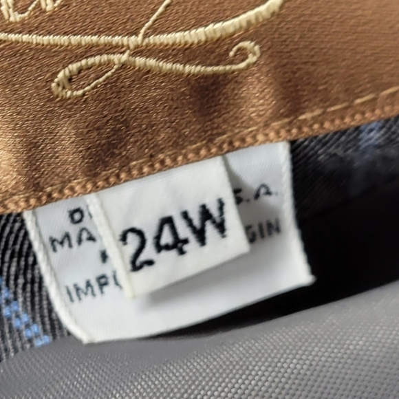 Saville Womens Blazer/Jacket Gray With Blue Stripes Size 24W - Picture 5 of 8